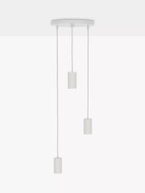 John Lewis Tala Alumina Triple Pendant Cluster Ceiling Light, Chalk- Buy online at McGrocer