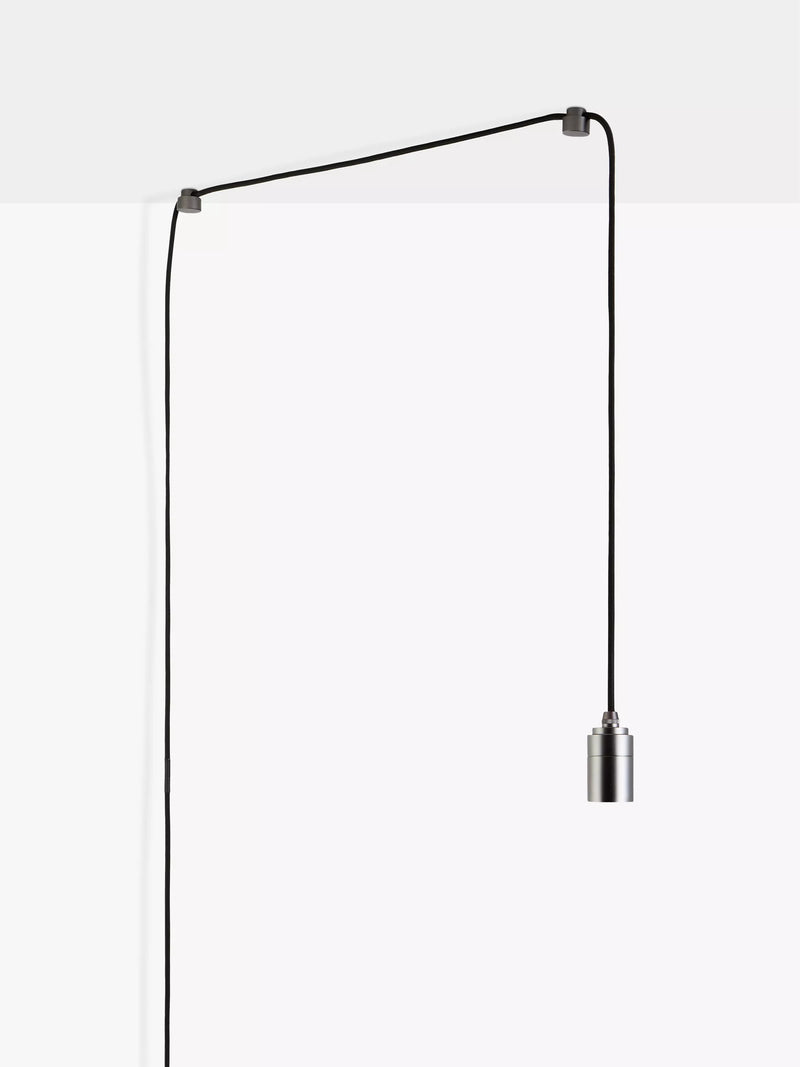 Tala graphite plug-in pendant light grey, UK version