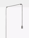 Tala graphite plug-in pendant light grey, UK version