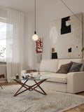 Tala graphite plug-in pendant light grey, UK version