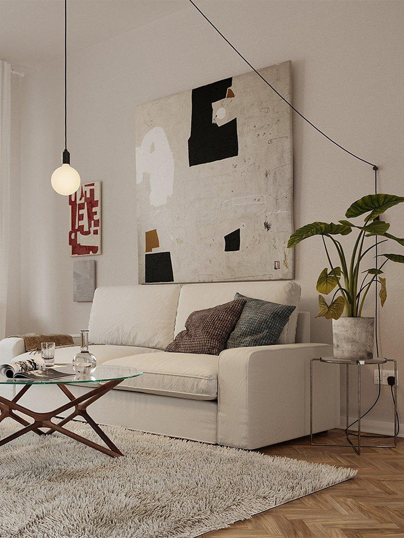 Tala graphite plug-in pendant light grey, UK version