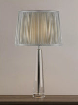 John Lewis Laura Ashley Blake Crystal Glass Table Lamp, Clear- Buy online at McGrocer
