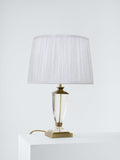 Laura Ashley Carson crystal table lamp antique brass finish, imported from the UK