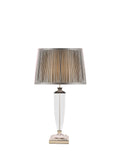 Laura Ashley Carson Grande crystal table lamp polished nickel, imported from the UK