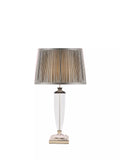Laura Ashley Carson Grande crystal table lamp polished nickel, imported from the UK
