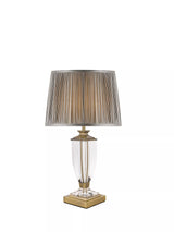 John Lewis Laura Ashley Carson Petite Crystal Table Lamp, Brass- Buy online at McGrocer