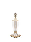 Laura Ashley Carson petite crystal table lamp with nickel finish, UK version