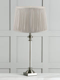 Laura Ashley Winston table lamp glass cylinder pleated shade (British brand)