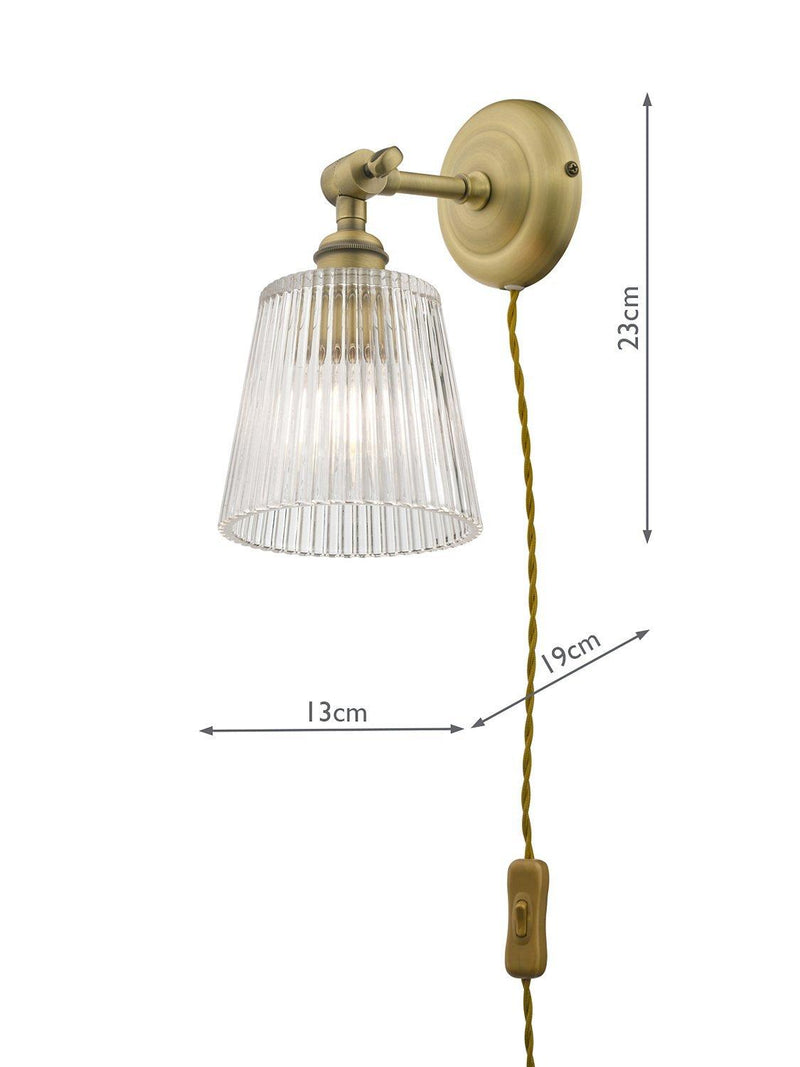 Laura Ashley Callaghan wall light brass - British product