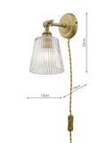 Laura Ashley Callaghan wall light brass - British product