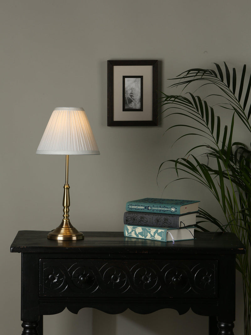 Laura Ashley Elliot small table lamp in antique brass - British product