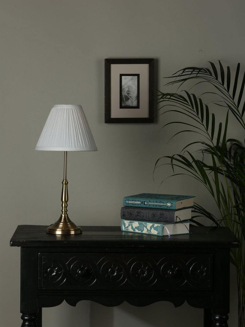 Laura Ashley Elliot small table lamp in antique brass - British product