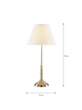 Laura Ashley Elliot small table lamp in antique brass - British product