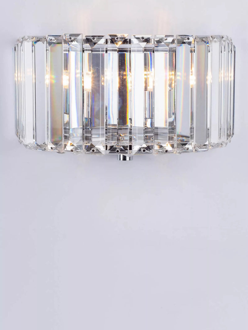 Laura Ashley clear crystal wall light, imported from the UK