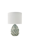 Laura Ashley blue ceramic table lamp linen shade imported from the UK