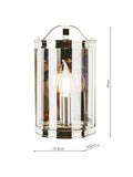 Laura Ashley Harrington wall light nickel finish (British brand)