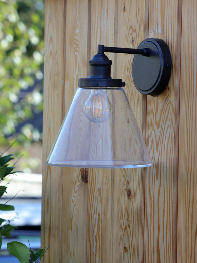 Laura Ashley Isaac outdoor wall light, matt finish - British product