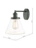 Laura Ashley Isaac outdoor wall light, matt finish - British product