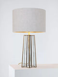 Laura Ashley star table lamp in antique brass (British brand)