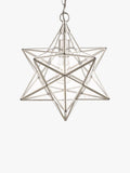 Laura Ashley star glass ceiling light polished silver, UK version