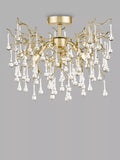 Laura Ashley Willow crystal semi-flush ceiling light, UK version