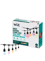 John Lewis WiZ Smart LED White and Colour Outdoor Festoon Lights 148cm- Buy online at McGrocer