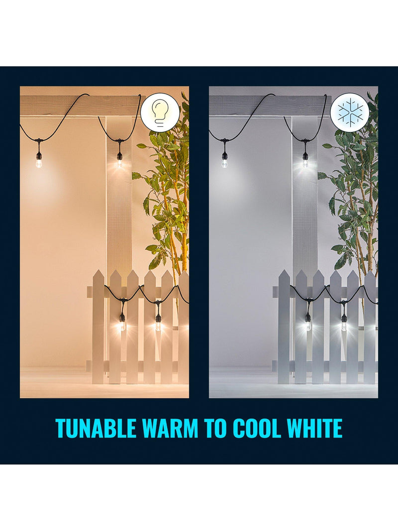 WiZ smart outdoor festoon lights LED colour changing (British brand)