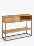 John Lewis Estate oak console table natural finish, UK version