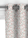 John Lewis scallop floral curtains in plaster colour, made to measure, imported from the UK