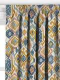 John Lewis Maya Ikat curtains in honey, UK version