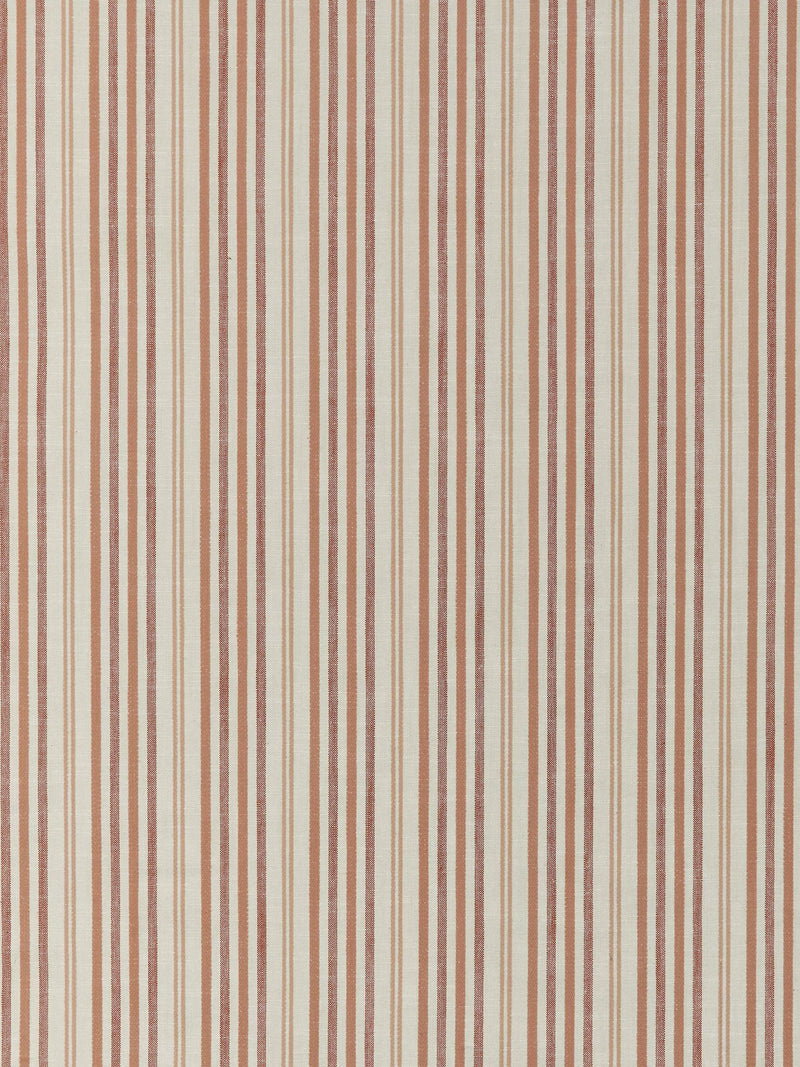 John Lewis Ottoman Stripe terracotta curtains or roman blind - British product