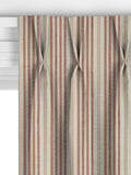 John Lewis Ottoman Stripe terracotta curtains or roman blind - British product