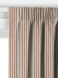 John Lewis Ottoman Stripe terracotta curtains or roman blind - British product