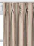 John Lewis Ottoman Stripe terracotta curtains or roman blind - British product