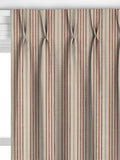John Lewis Ottoman Stripe terracotta curtains or roman blind - British product