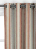 John Lewis Ottoman Stripe terracotta curtains or roman blind - British product