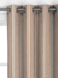 John Lewis Ottoman Stripe terracotta curtains or roman blind - British product