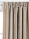 John Lewis Ottoman Stripe terracotta curtains or roman blind - British product