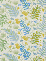 John Lewis John Lewis Laurel Embroidery Tranquil Blue Made to Measure Curtains or Roman Blind- Buy online at McGrocer