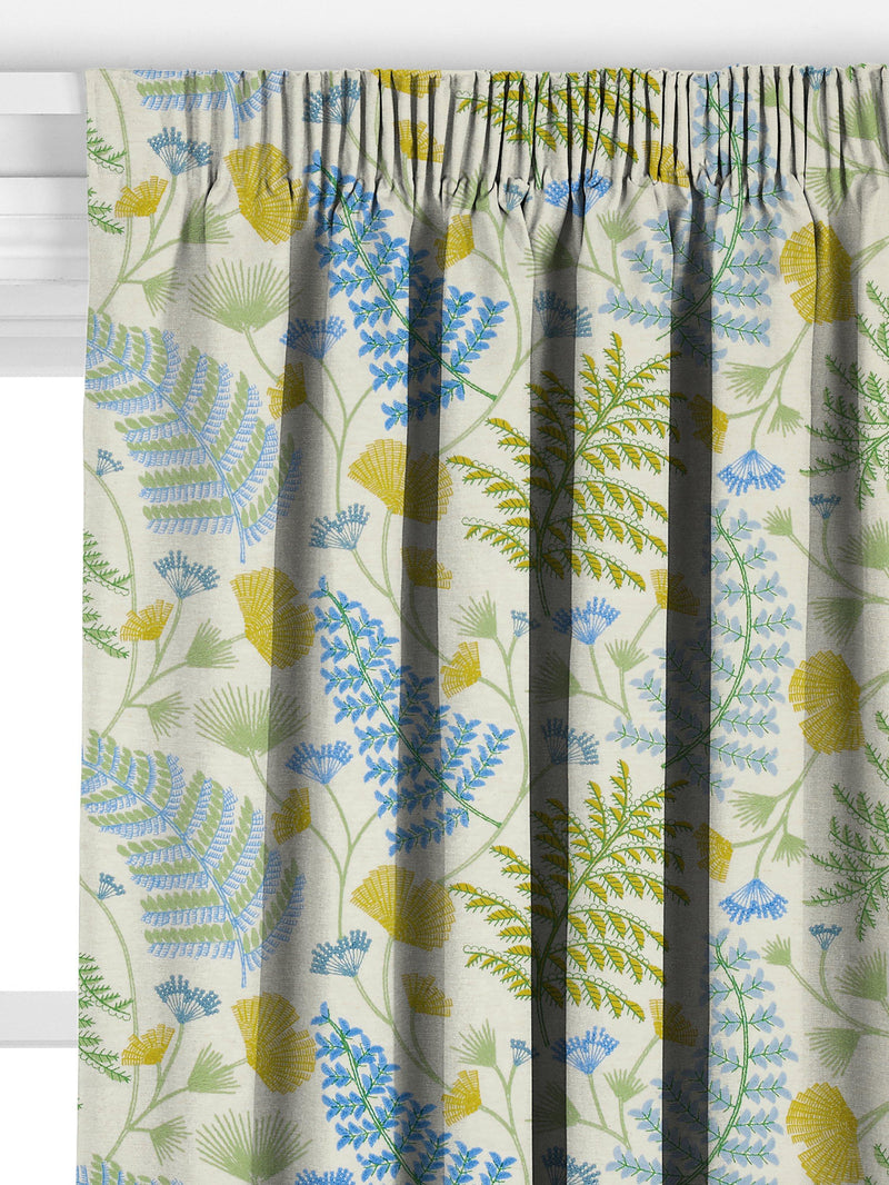 John Lewis Laurel Embroidery curtains Tranquil Blue, imported from the UK