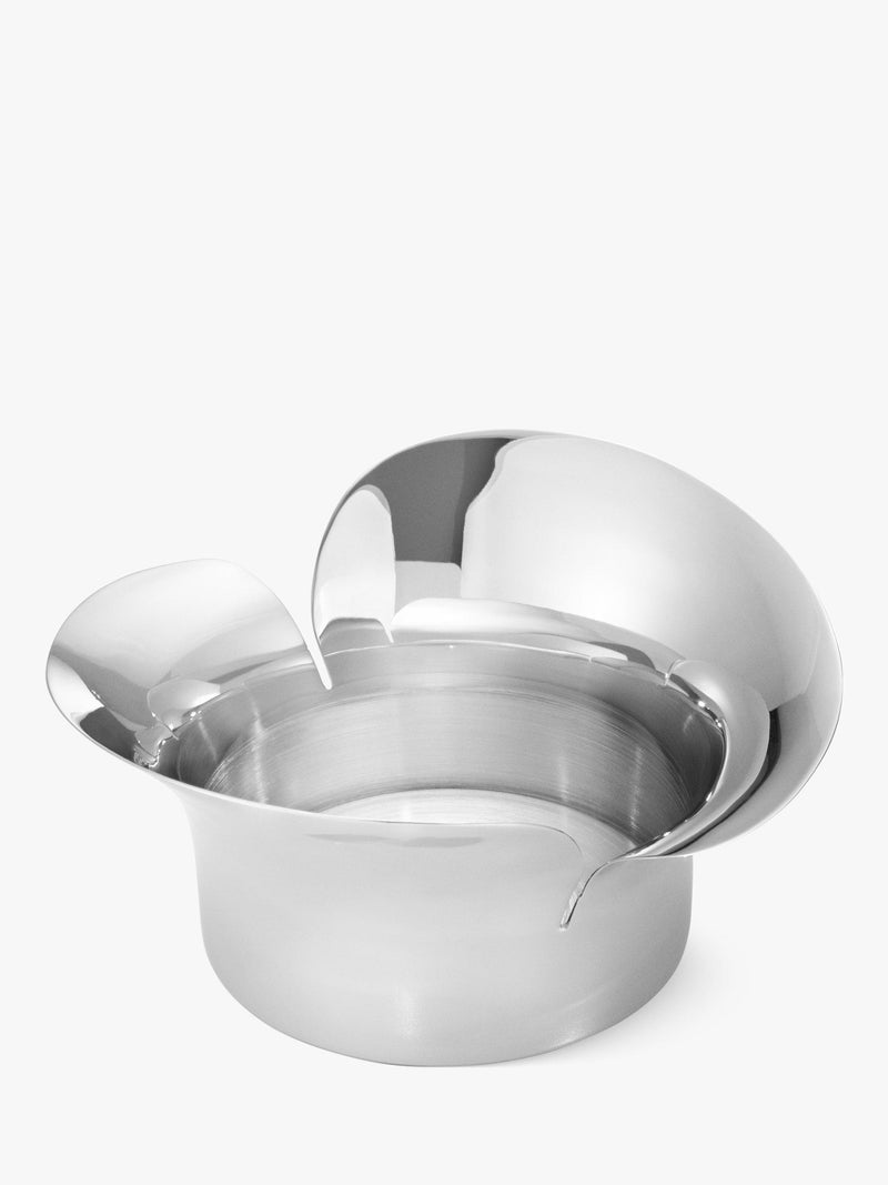 Georg Jensen Bloom pillar candle holder stainless steel, imported from the UK