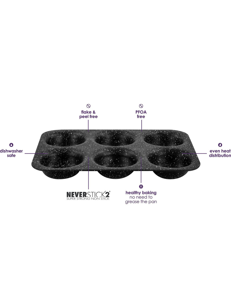 Eaziglide 6-cup non-stick cupcake tray, UK version