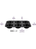 Eaziglide 6-cup non-stick cupcake tray, UK version