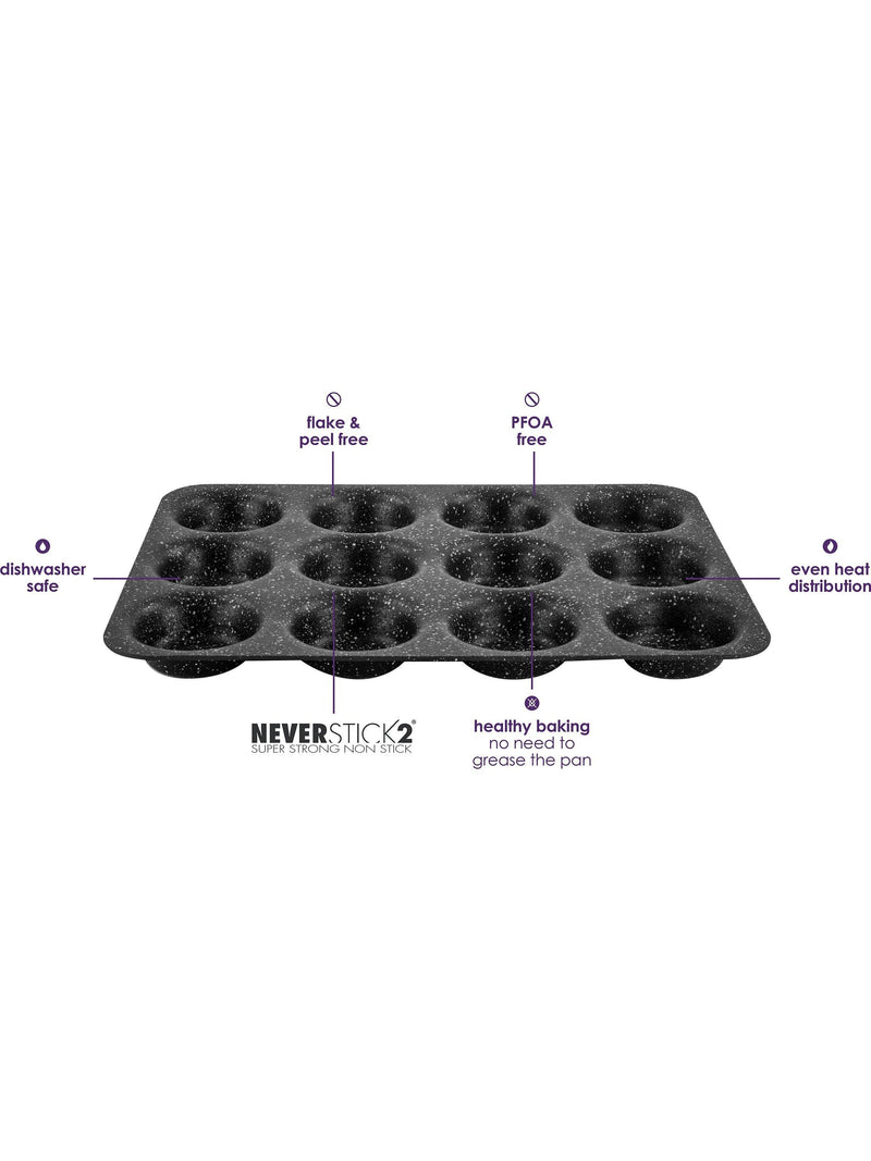 Eaziglide non-stick cupcake tray 12 cup - British product