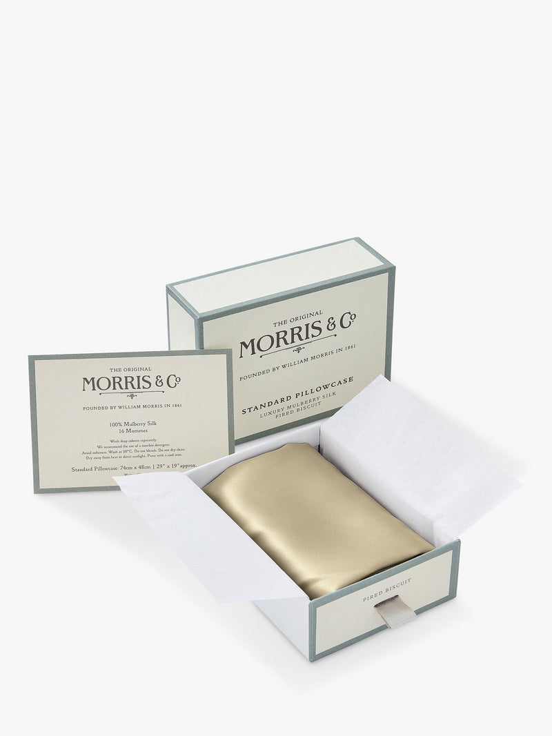 Morris & Co Silk Pillowcase Standard , imported from the UK