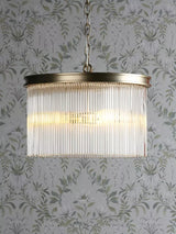 John Lewis Laura Ashley Manon Glass Rod Ceiling Light, Champagne- Buy online at McGrocer