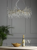 Laura Ashley Willow Crystal Grande ceiling light Champagne - British product