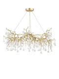 Laura Ashley Willow Crystal Grande ceiling light Champagne - British product