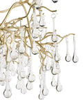 Laura Ashley Willow Crystal Grande ceiling light Champagne - British product