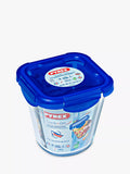 Pyrex glass snack pot with plastic lid 800ml - British product